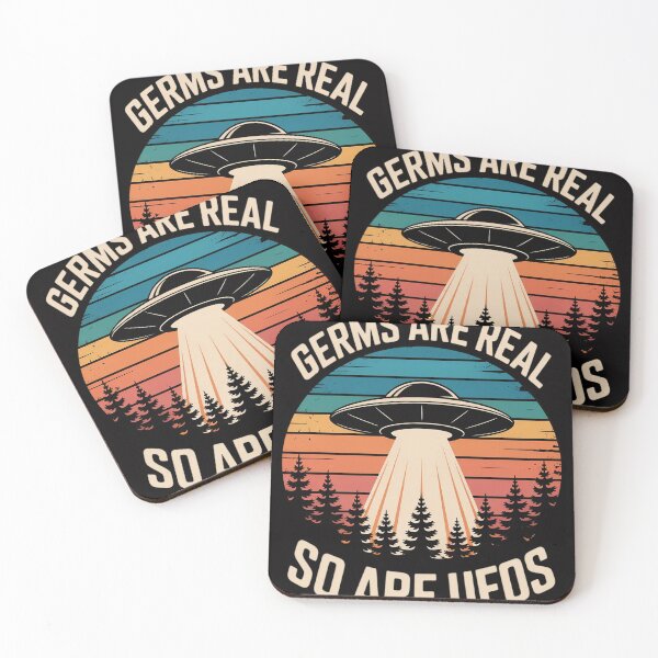 Item preview, Germs Are Real And So Are UFOs - UFO Halloween Alien designed and sold by jewellmeyers.