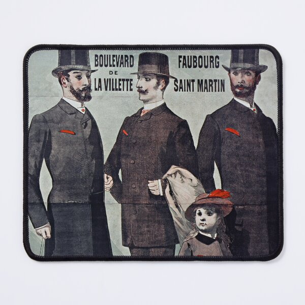 Item preview, French Men's Clothing Advertising Poster (1886) designed and sold by 19th Century in Color.