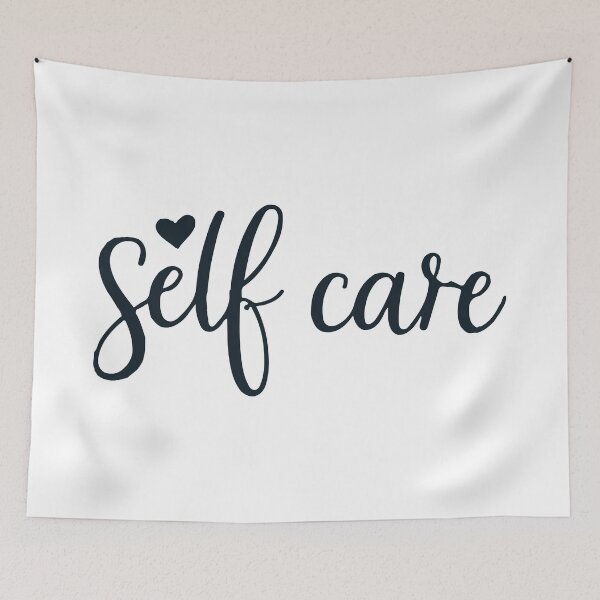 Item preview, Self Care T-Shirt – Mental Wellness Calligraphy Graphic Tee designed and sold by Design-Pro-21.