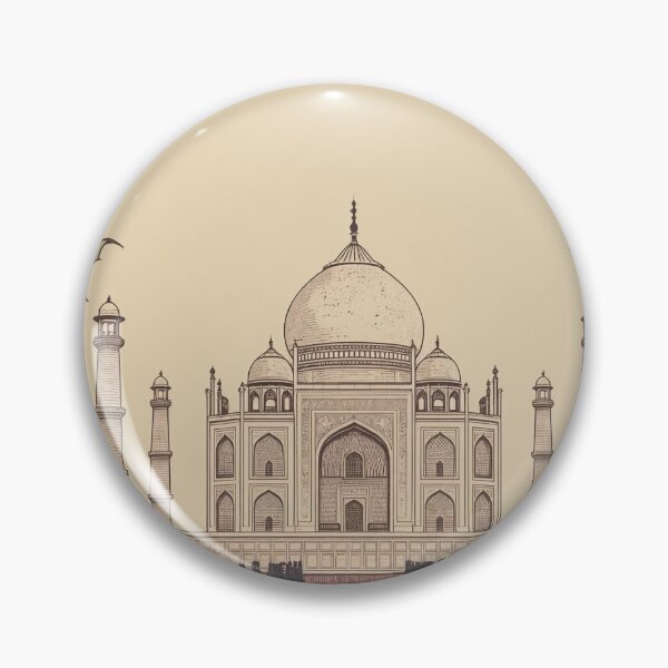 Item preview, Pichwai Taj Mahal Art Print | Indian Heritage Wall Decor Authentic Taj Mahal Pichwai Painting | Traditional Indian Pichwai Style designed and sold by RSDigitalPrintDesign.