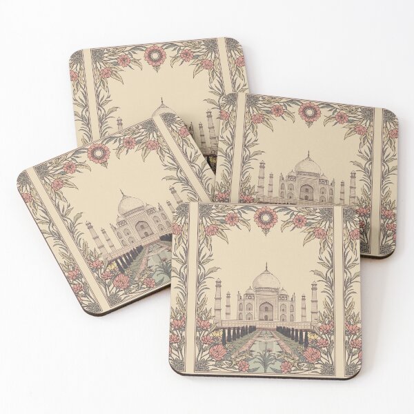 Item preview, Pichwai Taj Mahal Art Print | Indian Heritage Wall Decor Authentic Taj Mahal Pichwai Painting | Traditional Indian Pichwai Style designed and sold by RSDigitalPrintDesign.