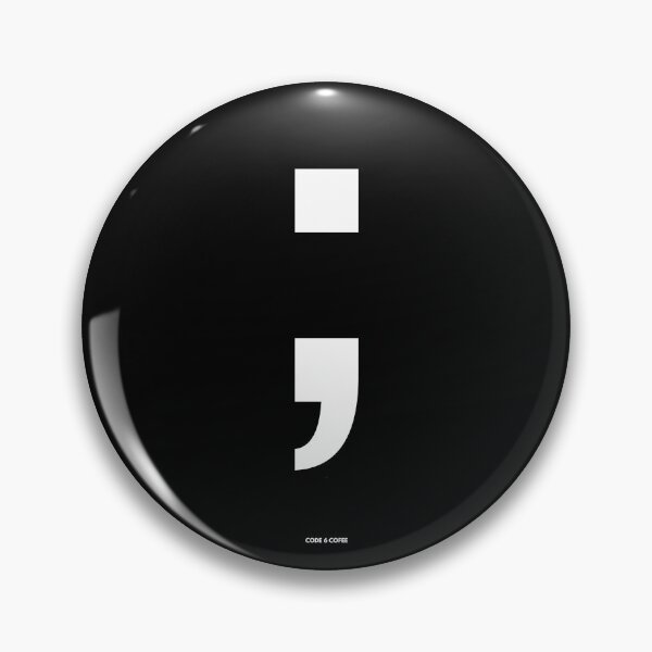 Item preview, Semicolon ; — Dev Humor by Code 6 Coffee designed and sold by Code6Coffee.