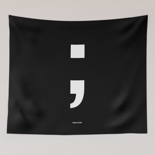 Item preview, Semicolon; — Dev Humor by Code 6 Coffee designed and sold by Code6Coffee.