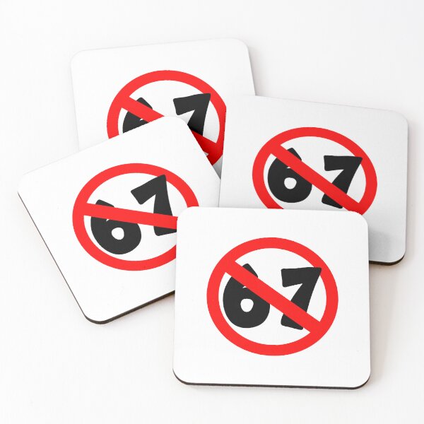 Item preview, No 67 Funny Prohibition Symbol Design designed and sold by MonkiFlipp.