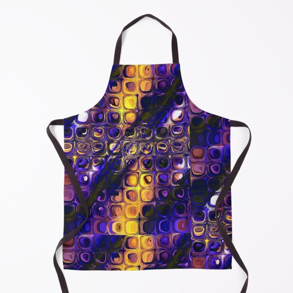 Item preview, Blue Gold Refraction – Geometric Light in Deep Flame Tones designed and sold by Artondra Hall.