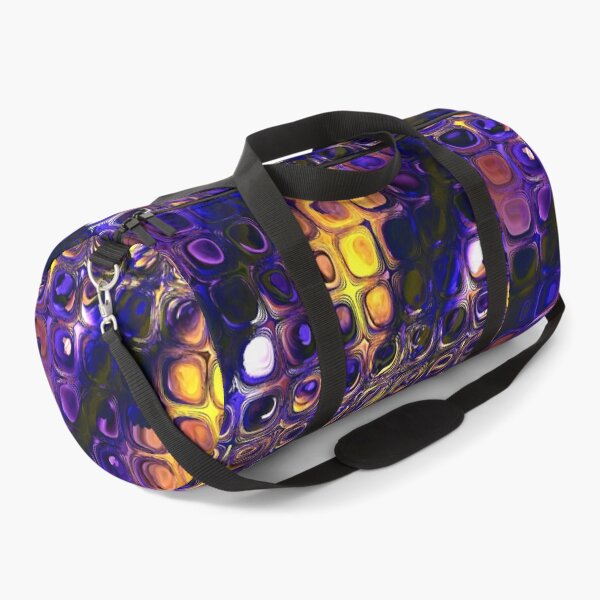 Item preview, Blue Gold Refraction – Geometric Light in Deep Flame Tones designed and sold by Artondra Hall.