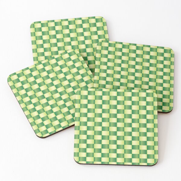 Item preview, Green Checkered Gradient Pattern – Modern Geometric Squares Seamless Design designed and sold by skgraphictrafic.