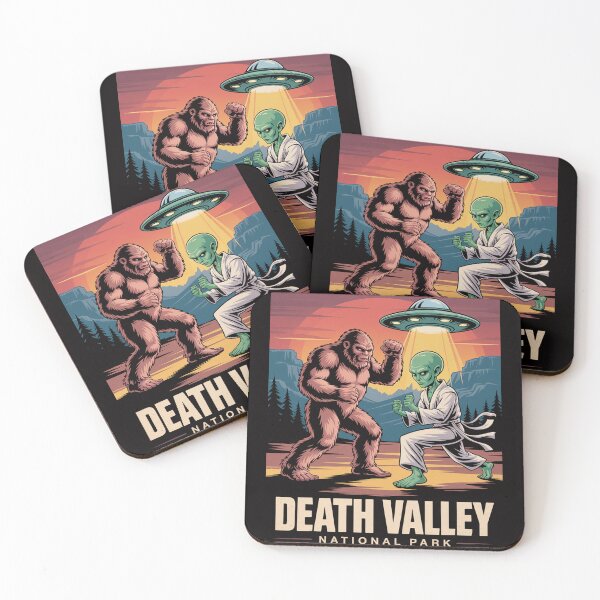 Item preview, DEATH VALLEY NATIONAL PARK BIGFOOT ALIEN UFO designed and sold by HesterFoley.