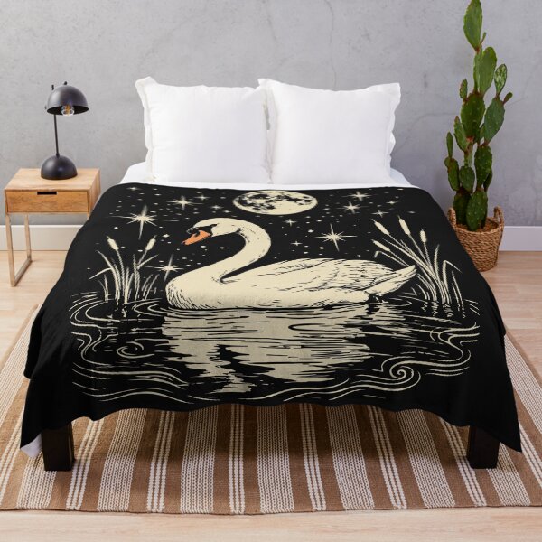 Item preview, Mute Swan Lake Starry Night Birdwatching designed and sold by Y-Vibes.