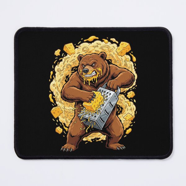 Item preview, Angry Bear Grating Cheese Funny Intense Animal Art designed and sold by G350.