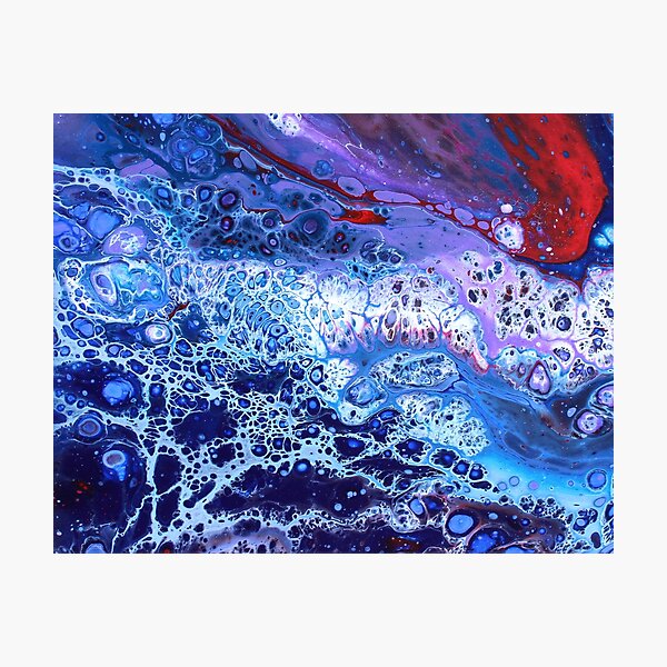 Fluid Acrylic Pour Photographic Print
