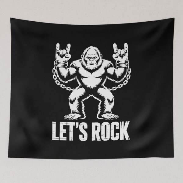 Item preview, Bigfoot Rock On Sasquatch Rock and Roll Let's Rock designed and sold by KristieRamsey.