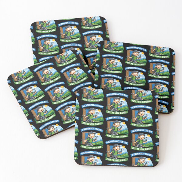 Item preview, Occasionally I Go Out Just To Lose Signal - Funny Tech & Gamer Humor designed and sold by TeeTimeTreasure.