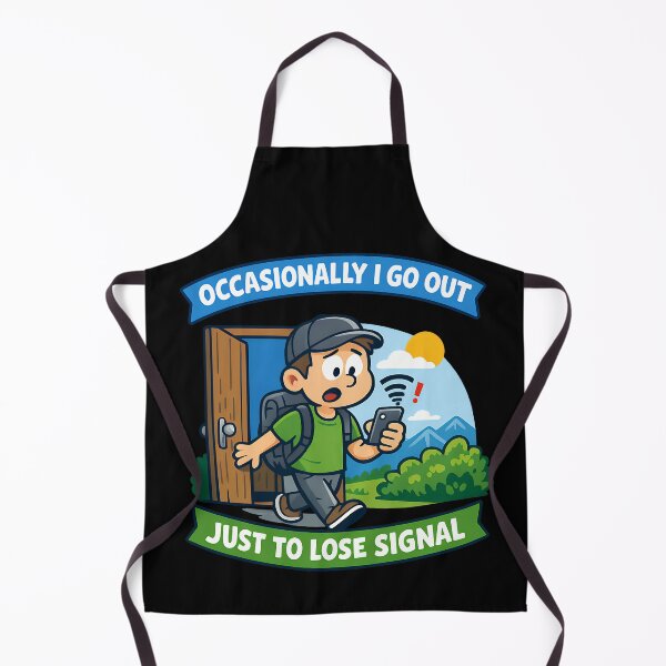 Item preview, Occasionally I Go Out Just To Lose Signal - Funny Tech & Gamer Humor designed and sold by TeeTimeTreasure.