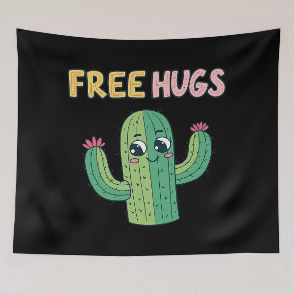 Aperçu de l'œuvre Cactus Câlins Free Hugs créée et vendue par gigimoog.
