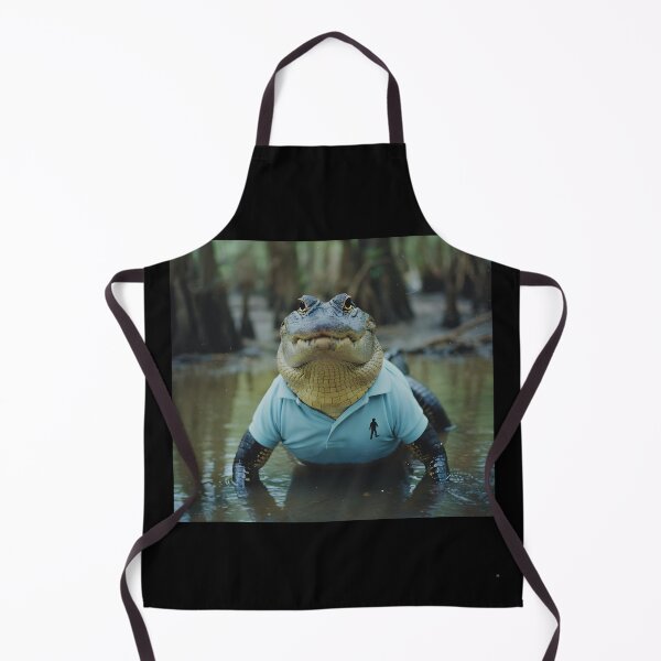 Item preview, Vintage Alligator in a Blue Shirt – Deadpan Analog Animal Photography designed and sold by Otaku Style.