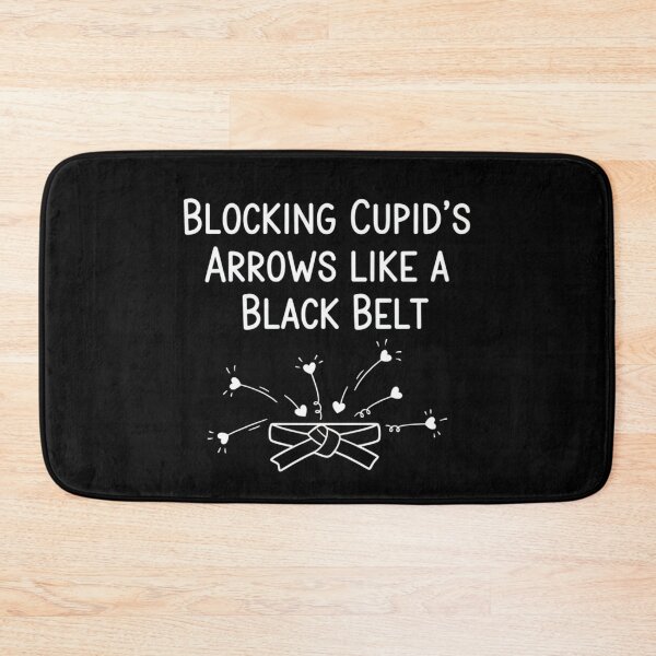 Item preview, Anti Valentine Martial Arts,Black Belt Against Love designed and sold by Meryem Mamouni.