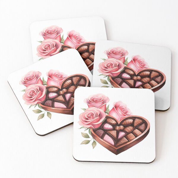 Item preview, Heart-Shaped Chocolate Box with Roses designed and sold by MKDSN.