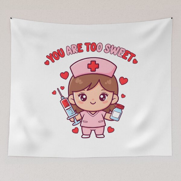 Item preview, Nurse Valentine Shirt, You Are Too Sweet – Insulin Bottle designed and sold by Shivartdesign36.