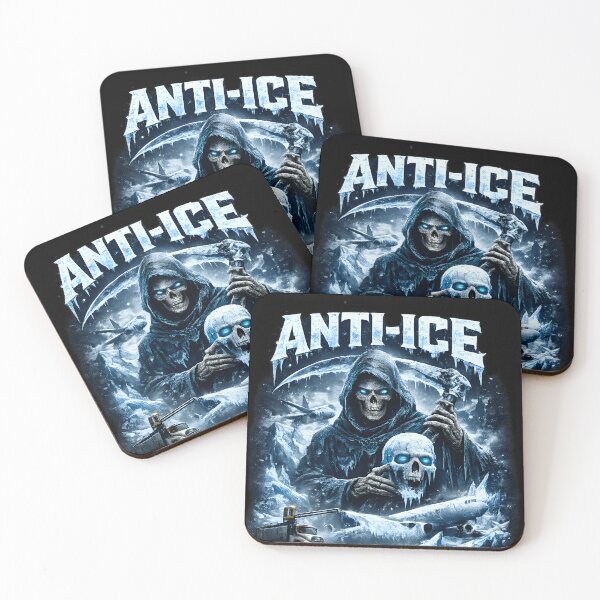Item preview, ANTI-ICE – Stay Frost Free | Grim Reaper Icy Aviation Art designed and sold by OSAMA MO.