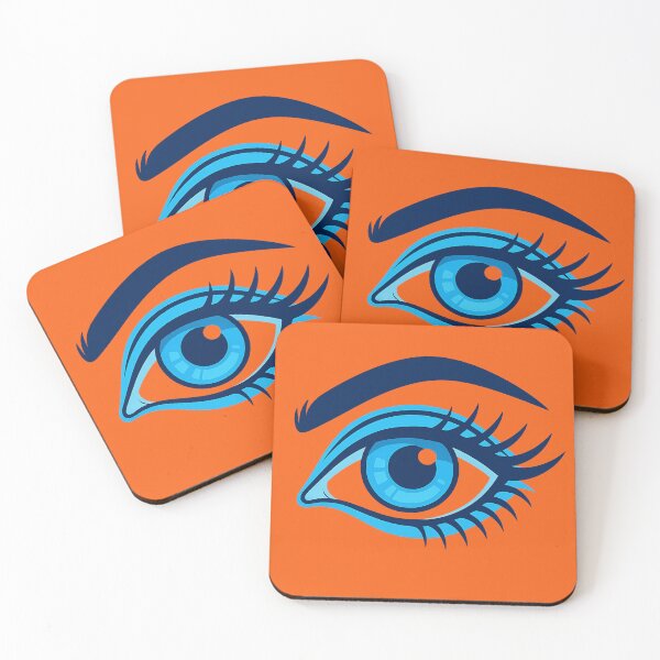 Item preview, Ocean blue Eyes, minimalist design designed and sold by Moonshroomarts.