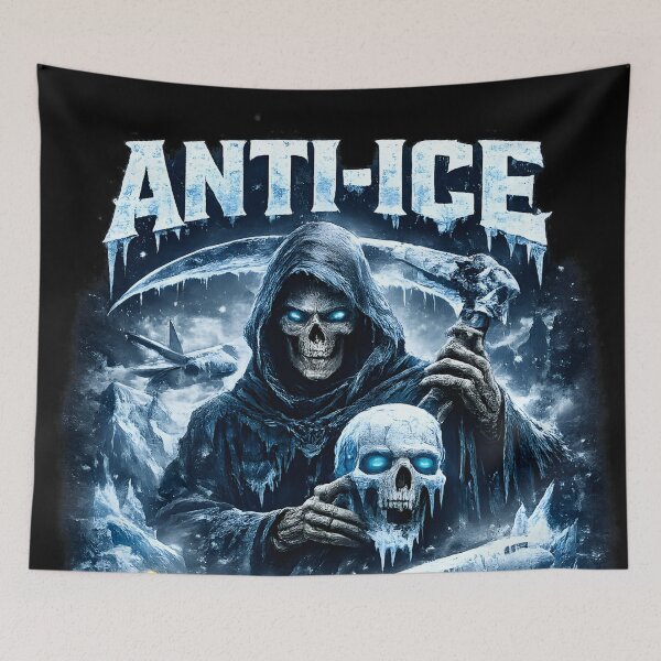 Item preview, ANTI-ICE – Stay Frost Free | Grim Reaper Icy Aviation Art designed and sold by OSAMA MO.