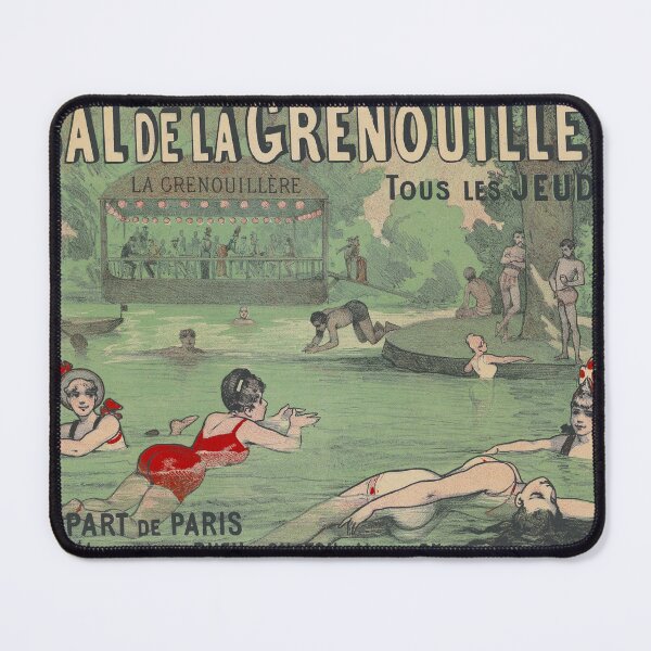 Item preview, French Swimming Pool Advertising Poster (1886) designed and sold by 19th Century in Color.