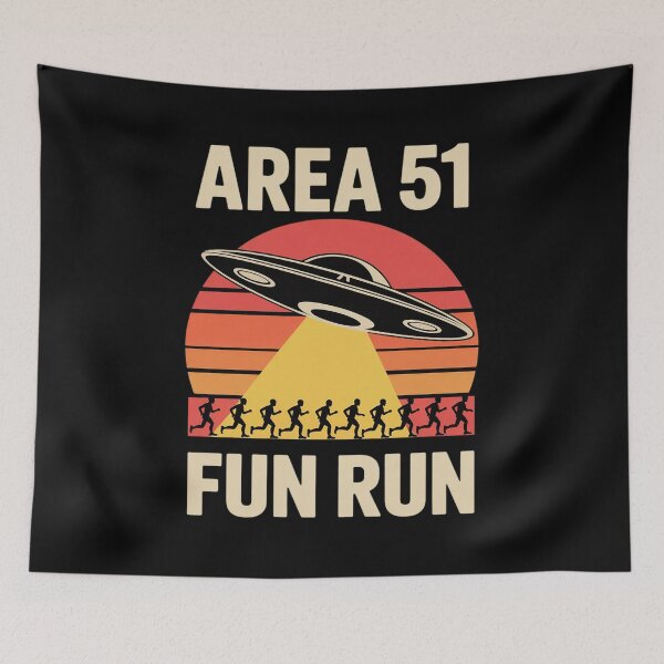 Artikelvorschau, Area 51 Fun Run | Aliens | UFO | Roswell | Alien entworfen und verkauft von KristieRamsey.
