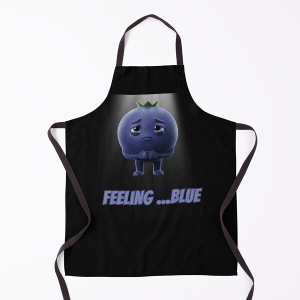 Item preview, Feeling Blue Blueberry - Cute Sad Moody Fruit designed and sold by Anyshca.