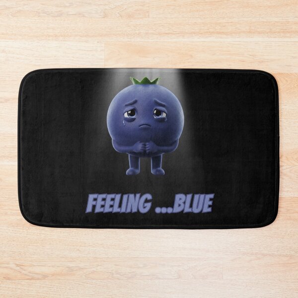 Item preview, Feeling Blue Blueberry - Cute Sad Moody Fruit designed and sold by Anyshca.