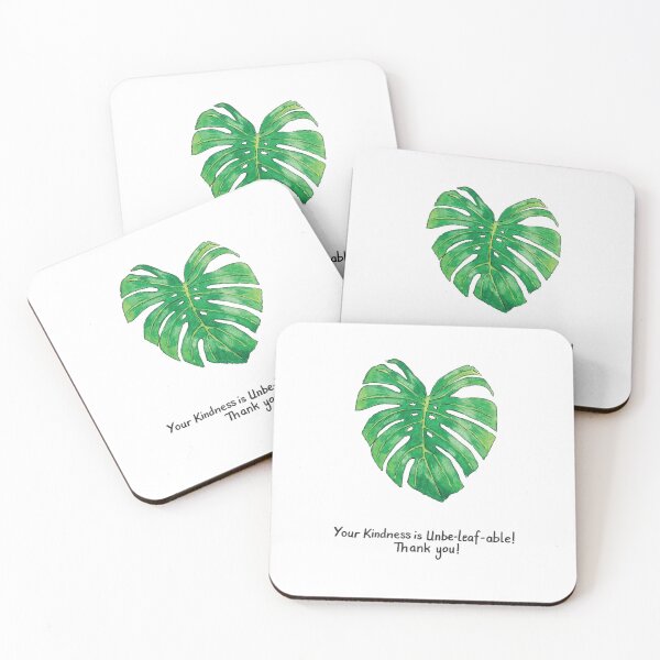 Item preview, Thank You - Plant lover card - Your kindness is Unbe-leaf-able! designed and sold by B-ARTIZAN.