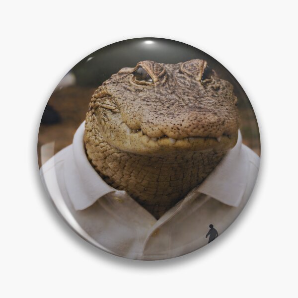 Item preview, Vintage Alligator in a Polo Shirt – Deadpan Analog Animal Photography designed and sold by Otaku Style.