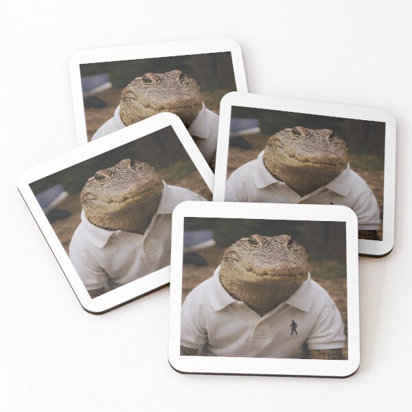 Item preview, Vintage Alligator in a Polo Shirt – Deadpan Analog Animal Photography designed and sold by Otaku Style.