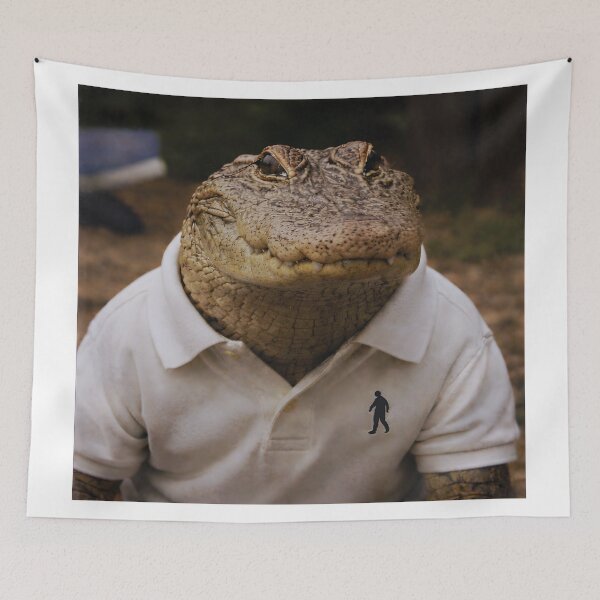 Item preview, Vintage Alligator in a Polo Shirt – Deadpan Analog Animal Photography designed and sold by Otaku Style.