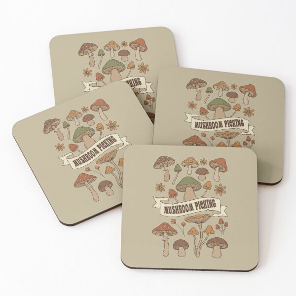 Item preview, Vintage Mushroom Picking Botanical Chart Retro Cottagecore  designed and sold by capricedefille.