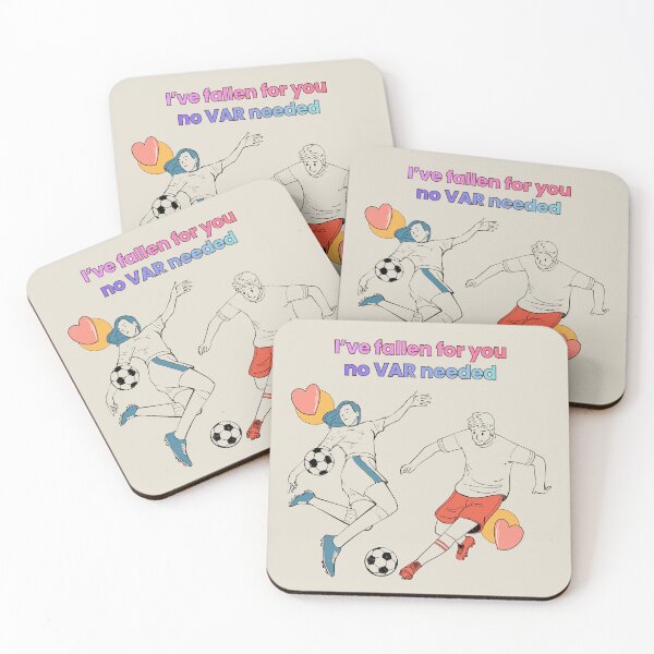 Item preview, I've fallen for you - No VAR needed Football Valentine's Design designed and sold by Robbo's Tees Designs.