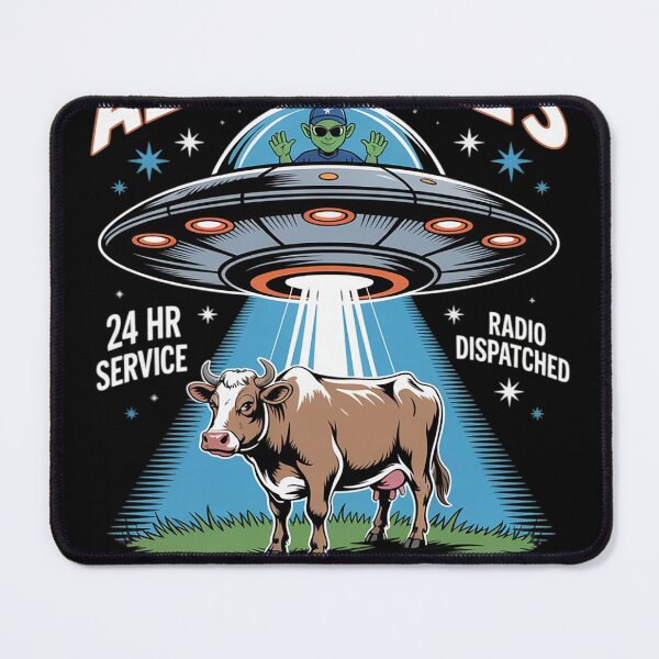Item preview, Alien Earl's Cow Towing Funny UFO Farm Cow designed and sold by KristieRamsey.