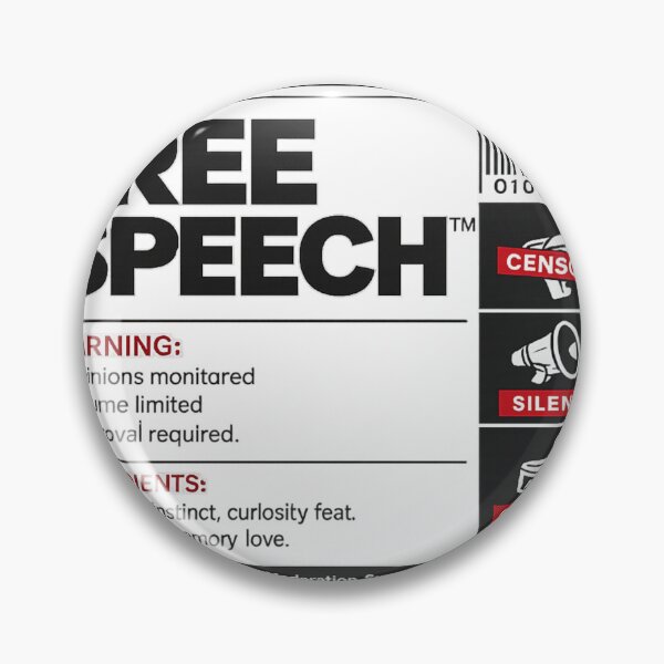Item preview, Free Speech - Limited Edition Label Design designed and sold by ImprintedMind.