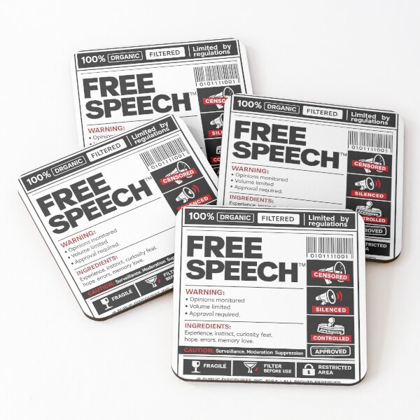 Item preview, Free Speech - Limited Edition Label Design designed and sold by ImprintedMind.