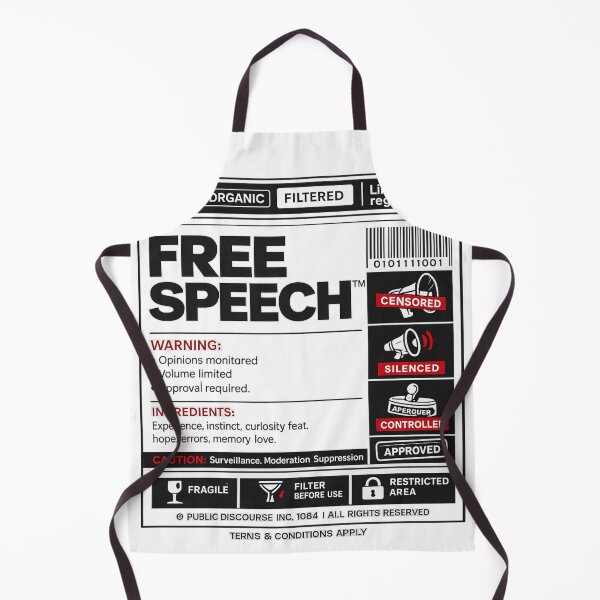 Item preview, Free Speech - Limited Edition Label Design designed and sold by ImprintedMind.