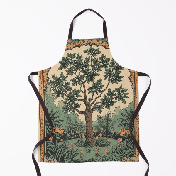 Item preview, Kalpavriksha Pichwai Garden Art | Indian Tree of Life Print Traditional Kalpavriksha Pichwai Painting | Ethnic Garden Scene | Royal Indian Garden Illustration designed and sold by RSDigitalPrintDesign.