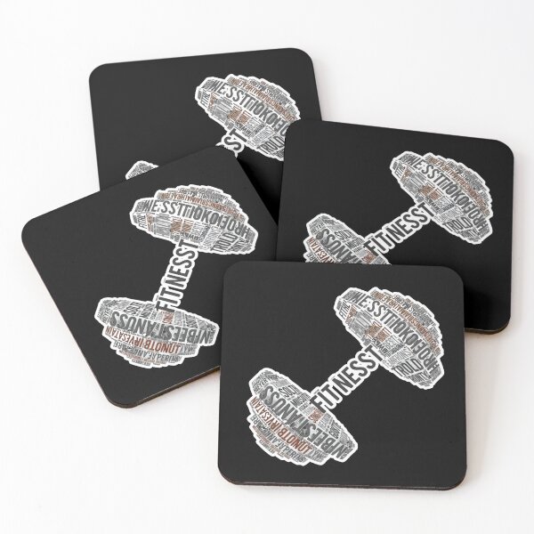 Item preview, Fitness Word Cloud Dumbbell Art designed and sold by Hieroglyphia.