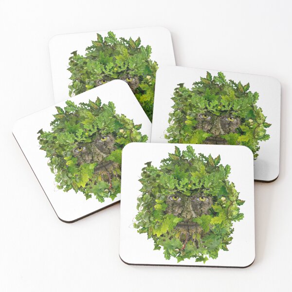 Item preview, Greenman in oval wreath designed and sold by Lelibeth.