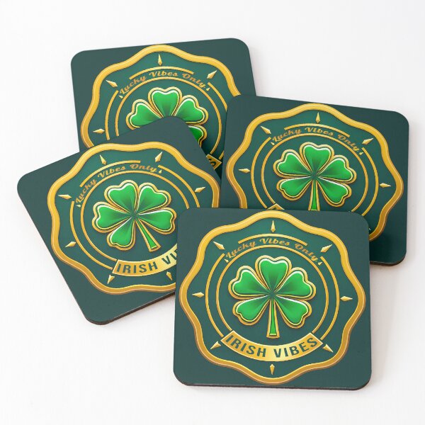 Item preview, Irish Vibes Club St Patrick’s Day Shirt – Lucky Shamrock Emblem designed and sold by Topoartispp.