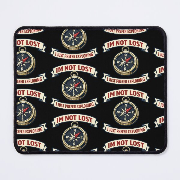 Item preview, I'm Not Lost I Just Prefer Exploring Funny Travel Compass designed and sold by TeeTimeTreasure.