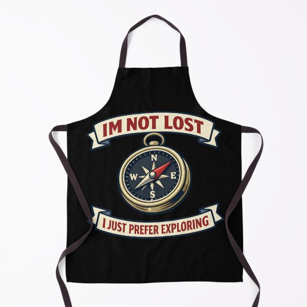 Item preview, I'm Not Lost I Just Prefer Exploring Funny Travel Compass designed and sold by TeeTimeTreasure.
