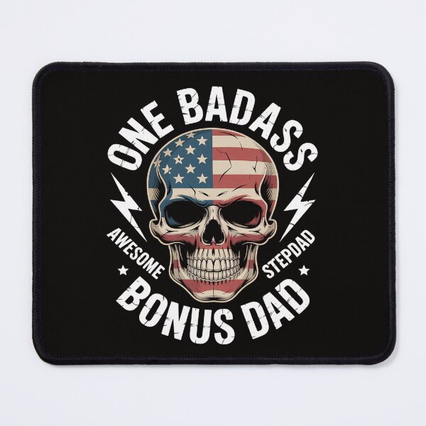 Item preview, One Badass Bonus Stepdad Birthday Step Dad Fathers Day designed and sold by HesterFoley.