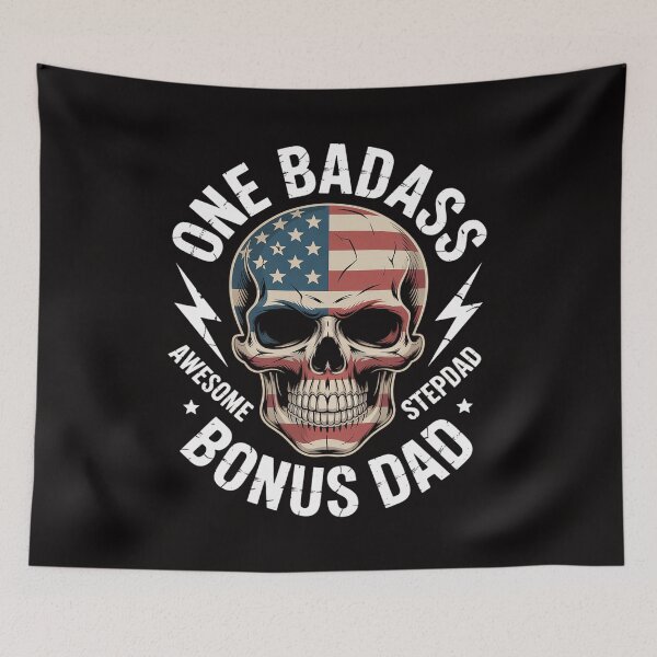 Item preview, One Badass Bonus Stepdad Birthday Step Dad Fathers Day designed and sold by HesterFoley.