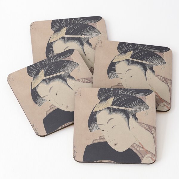 Artikelvorschau, Vintages japanisches Ukiyo-e Woodblock Druck-Geisha-Porträt III entworfen und verkauft von VintageArchive.