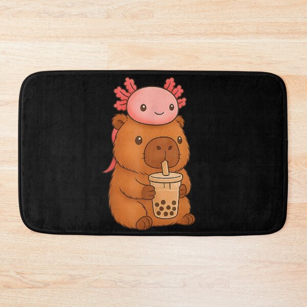 Item preview, Cute Kawaii Bubble Tea Axolotl Capybara Art for Men Women Kids , Capybara Gift Lover  designed and sold by DZIRI NAJAT.